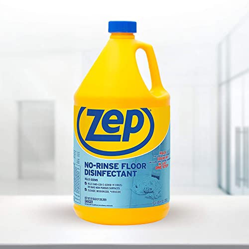 Zep, Zpezunrs128, No Rinse Floor Disinfectant, Blue,1Each #TOP2