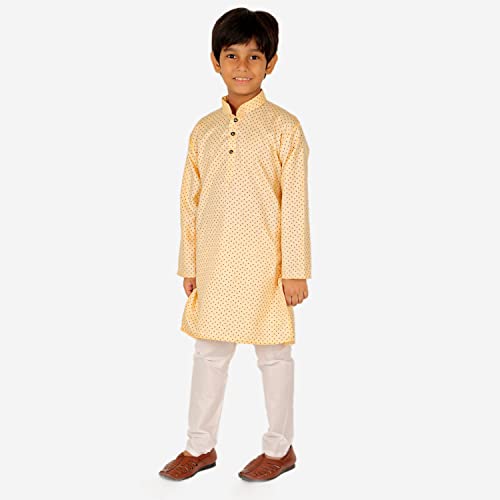 Image of Pro-Ethic Style Developer Boys Cotton Geometric Kurta Set Pajama Ethnic Wear | 1 To 16 Years | S-197