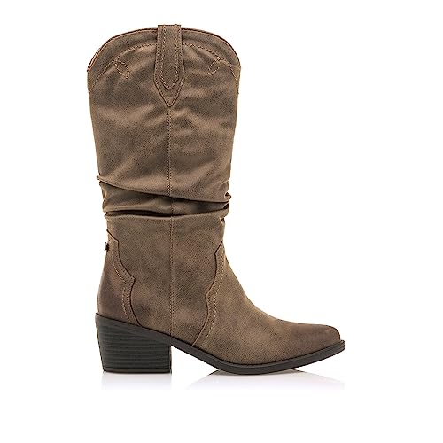 MTNG 51971, Botas Mujer, Beige, 39 EU