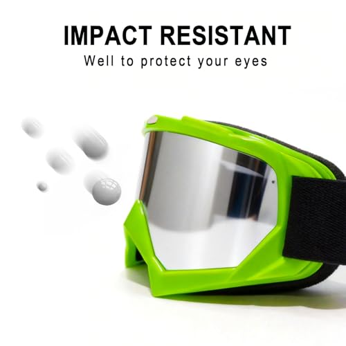 Image of Dirt Bike Goggles Motorcycle ATV Glass Riding Four Wheeler Offroad Mx Racing Helmet Goggles