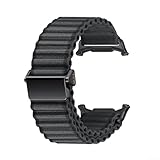 Cinturino di ricambio elastico in nylon con fibbia magnetica elastica per Samsung Ultra 47 mm, compatibile con orologio da polso per una vestibilità sicura (grigio scuro)