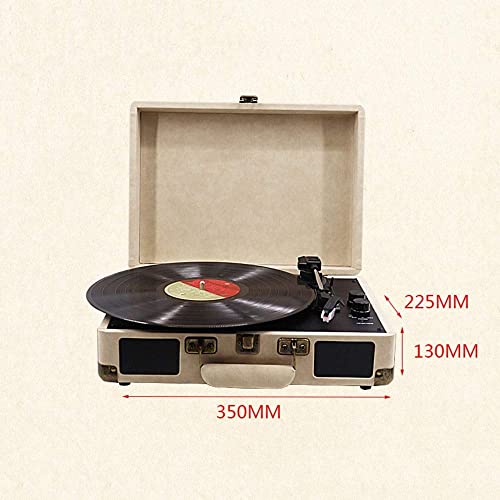 Tourne-Disque, Personnalité Simple Cuir PU Beige Multi-Fonction Bluetooth Lecteur de phonographe en Bois Rétro Vinyle R… - Les Beatles, Paul McCartney, John Lennon, RIngo Starr, George Harrison Tourne-Disque, Personnalité Simple Cuir PU Beige Multi-Fonction Bluetooth Lecteur de phonographe en Bois Rétro Vinyle R… – Image 6