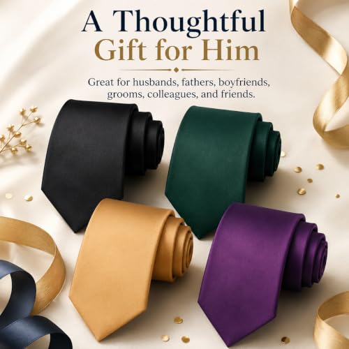 Image of WeiShang Neckties for Men, Classic Formal Tie