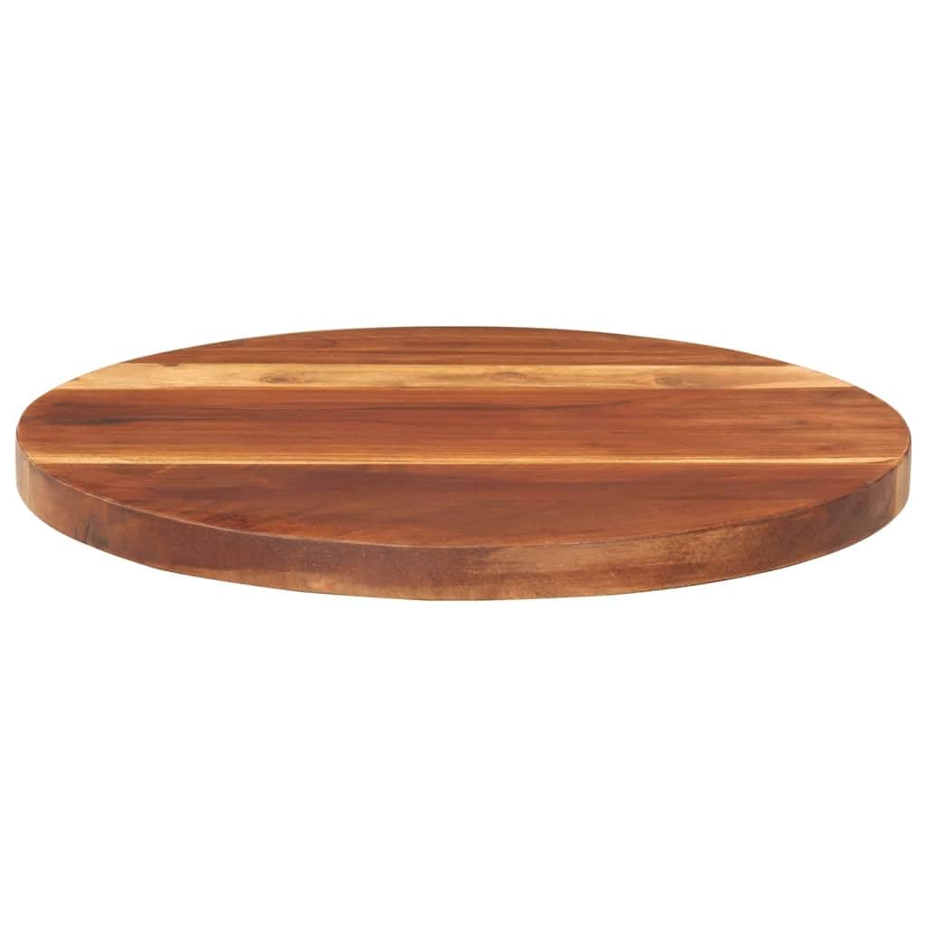 Piano in palissandro massiccio, rotondo, 40 cm di diametro, 25-27 mm di spessore, per sala da pranzo, soggiorno, cucina, giardino, mobili per esterni, fai da te, bricolage, ristrutturazione