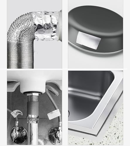 Image of Aluminum Foil Tape, 0.1 mm Thick, 1.97 Inch Wide, 65.6 Feet Silver Tape for Metal Repair, Foamboard, Insulation, Sealing and Patching Hot and Cold Air Ducts (1)