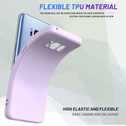 Image of for Samsung Galaxy S8 Case Purple, Scratch Resistant with Soft Touch, Slim Thin Phone Cover for Samsung Galaxy S8
