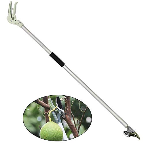 XM-Garbage clip Garden Long ReachExtendable Tree Pruner With Blade And Flexible Soft Hand Grip Great For Tree Trimming - Fruit Picking - Branches Edging