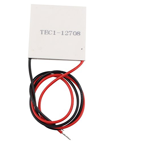 HALJIA Module de refroidissement Peltier TEC1-12708 12 V, 77 W, avec dissipateur thermique Cover
