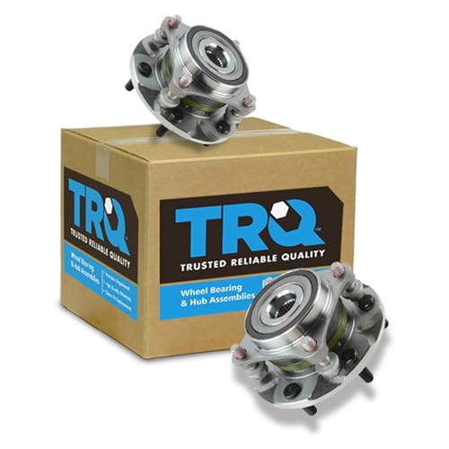 TRQ Front Left Right Wheel Bearing Hub Assembly Pair 2 Piece Compatible with 2010-2023 Lexus GX460 2003-2009 GX470 2003-2023 Toyota 4Runner 4WD 2007-2014 FJ Cruiser 4WD 2005-2023 Tacoma 4WD