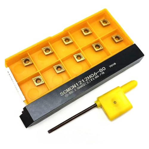 Juego de Porta Herramientas para Torno SCMCN1212H06-80 con 10 Inserciones miniatura 1