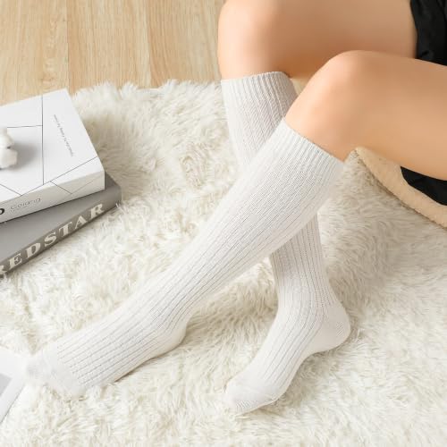 Image of Pleneal Slouchy Socks for Women Long Scrunch Sock Chunky Knit Boot Socks