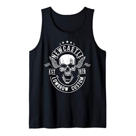 Camiseta sin Mangas de Motocicleta Rebelde Americana de Newcastle Cover