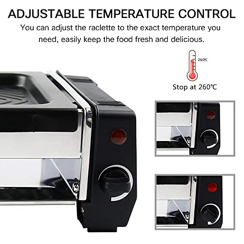 Mini Raclette für 2 Personen, Raclette Grill Elektrisch, 500 W – Bild 2