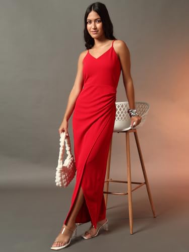 Image of Trend Arrest.ed Women's Bodycon Midi Dress | Casual & Night Out Fit | Slim Fit Stretch Fabric