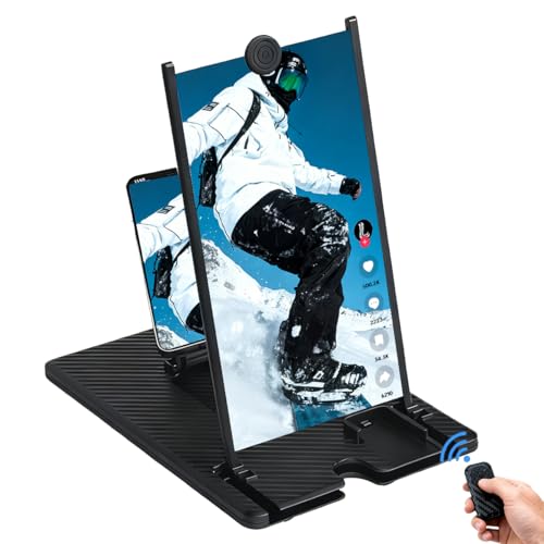 werfami 14" Phone Screen Magnifier with Bluetooth Remote, 3D HD Stand Black by werfami - Used condition - US$22.71