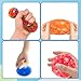 12 Stück Anti Stress Bälle und 1 Stück Aufbewahrungstasche Set, Quetschball für Kinder und Erwachsene, Mitgebsel Kindergeburtstag Squishy Stressball, Anti Stress Bälle Kindergeburtstag Gastgeschenke