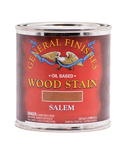 General Finishes Oil Based Penetrating Wood Stain, 1/2 Pint, Salem