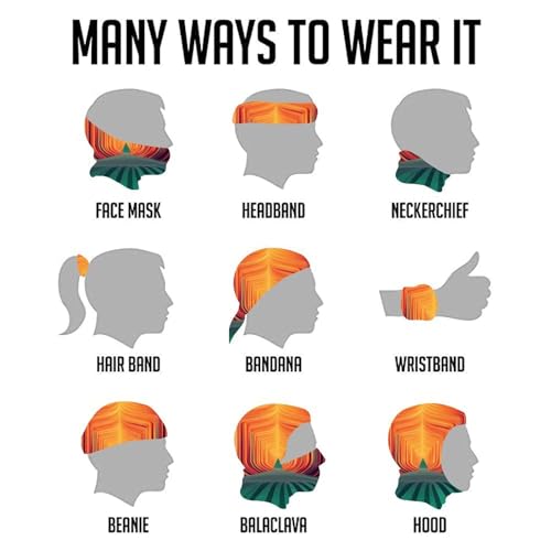 Neck Gaiter Wind-Proof Breathable Face Mask Saturated Striped Face Cover Sun Cooling Dustproof Mask Balaclava Bandana Headwear for Women Men Hiking Fishing miniatura 5