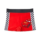 Disney Pixars Cars Badehose für Jungen, Lightning McQueen Boxershorts, Kinderbadeanzug, Größen 3 bis 8 Jahre (DE/NL/SE/PL, Alter, 5 Jahre, Regular, Rot)