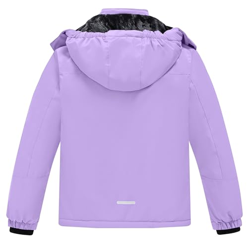 Image of Winter Jacket for Boys and Girls Waterproof Ski Jacket Winter Snow Coat Hooded Fleece Windproof with Zip Pockets
