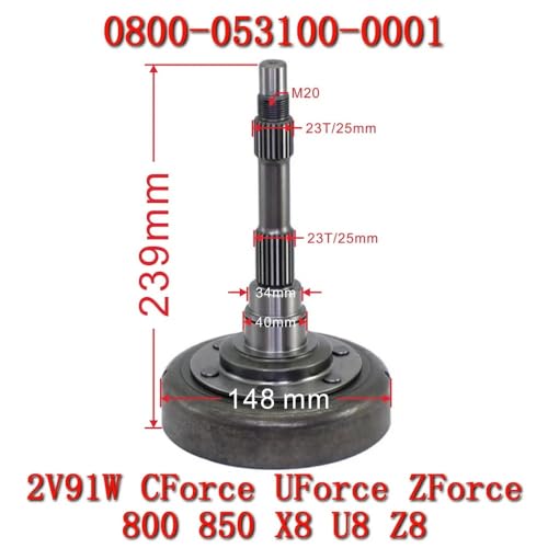 Carter d'embrayage accessoire ATV UTV SSV pour CForce ZForce UForce 800cc
