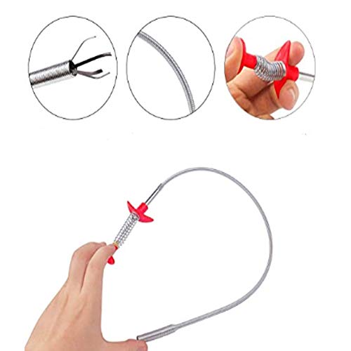Haarentferner Für Abwasserrohre Verstopfungsreinigungswerkzeug Für Badezimmer- Und Küchenrohre Mit Greifhaken-Spüle, Baggerablauf