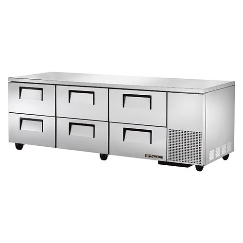 True TUC-93D-6-Series Undercounter Refrigerator Solid Drawered Three Section Deep on Fridge.com