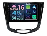 [2+64GB] Keconsing 10.1 Pulgadas Android 15 Autoradio per Nissan Qashqai J11 X-Trail T32 2014-2018 Radio Carplay Stereo Wireless Mit Car Play GPS Auto Navi Bildschirm Bluetooth Navegación Player