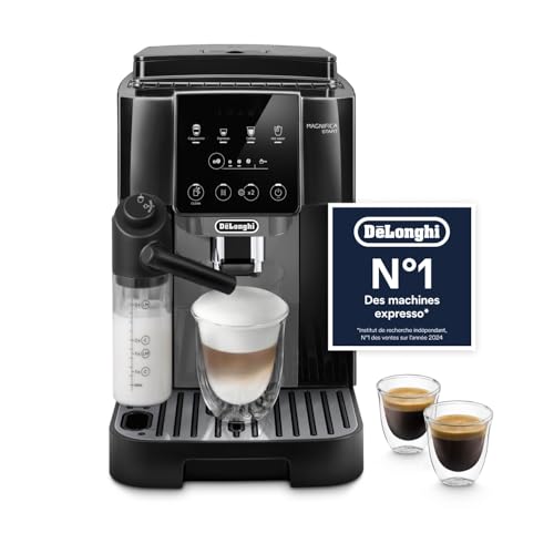 De’Longhi Magnifica Start - Perfetto Machine à Café Automatique avec LatteCrema Mousseur à Lait Automatique, 4 Boissons Enregistrées, Commandes Soft...