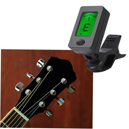 Accordeur de guitare à pince LCD compact – Accordeur électronique numérique facile à lire pour ukulélé guitare électrique basse – Accessoires essentiels - Les Beatles, Paul McCartney, John Lennon, RIngo Starr, George Harrison Accordeur de guitare à pince LCD compact – Accordeur électronique numérique facile à lire pour ukulélé guitare électrique basse – Accessoires essentiels – Image 3