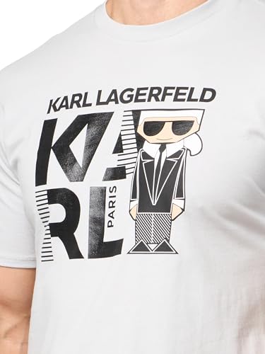 KARL LAGERFELD Men's Pullover Short Sleeve Kocktail Logo T-Shirt3
