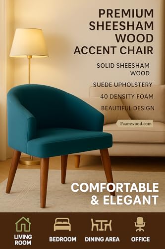 Image of 6-Seater Modern Nano Composite Marble Top Dining Table Set | MS Foldable Base, Sheesham Wood Legs | Suede Upholstered Chairs | Luxury Dining Furniture for Home (Blue) - 36 inchX72 inchX30 inch in