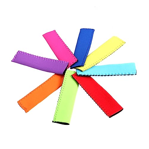 SOLUSTRE High Density Neoprene Popsicle Bag Covers 6 Pack Ice Sleeves for Sticks Keeps Hands Warm Treats Cold