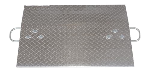 vestil a-3024 hand truck dock plate aluminum 500-lb capacity 2434 length 3034 usable width 1434 thick