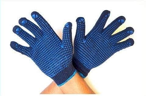 Themujtaba Dotted Safety Working Gloves, Firm Grip, Slip Resistant, Heavy Duty Cotton Knit for Men Women, Utility, Construction, Gardening (BLUE) (Pack Of 12 pair) (B0CKPM97F9) Amazon Price History, Amazon Price Tracker
