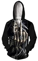 Unisex Men/Women Full Zip Up Hoodie. All over printed,funny cool pattern printed patterns Long Sleeve,Full Zipper, Two Side Pockets,Inside With Fleece,Not Sweater Size:Small-Medium/Large-X-Large/XX-Large. Please Read The Size Info Before Ordering Occ...