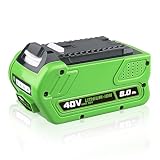 ZEERISA 8.0Ah 29462 29472 Lithium 40V Battery Replacement Compatible with GREENWORKS 40Volt 40V 29472 29462 2901319 24282 20312 24252 21332 25322 20672 21362 26272 G-Max Cordless Power Tools