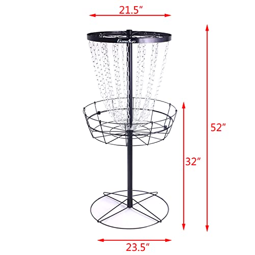 1St Disc Disc Golf Basket, 24 Chian Disc Golf Target With 3 Discs #TOP2