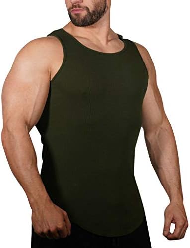 YAYUMI Prime Amazon Day, Men's Tight Solid-Colored Pitted Vest Fashion Comfortable Blouse Top