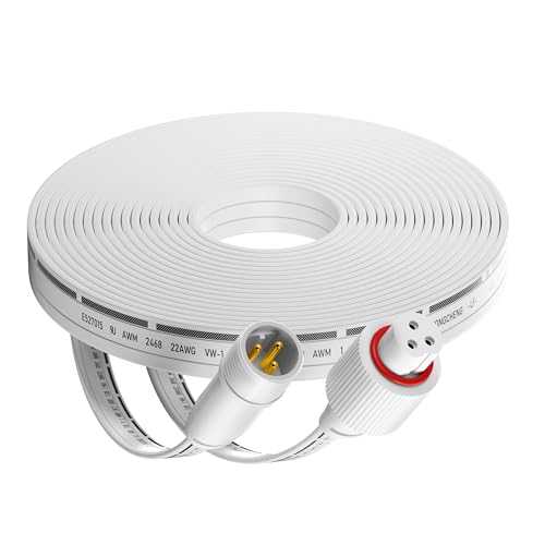 Câble d'extension 3m Govee blanc à haute flexibilité pour rallonger l'éclairage de terrasse Pro