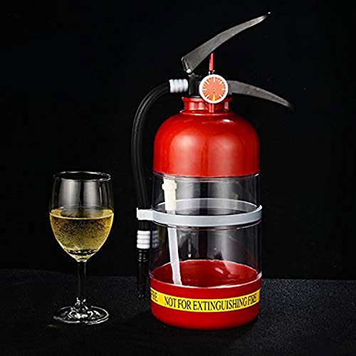 Beer decanter, 2L large capacity beverage dispenser, Fire extinguisher appearance decanter, Suitable for Party family bar