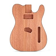 Pre-routed, unfinished mahogany body Solid mahogany delivers rich, warm tone Carved sections for standard electronics, pickups and neck Ideal for guitar builders and DIY enthusiasts
