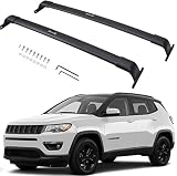 SAREMAS Upgraded Duty 220lbs Cargo Racks for Jeep Compass 2017-2023 Roof Rack Cross Bars Rail Luggag