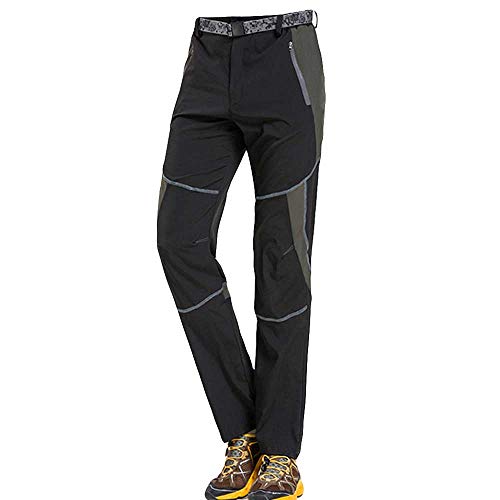 VPASS Pantalones para Hombre,Pantalones de Trekking Softshell Pantalones Impermeables Resistente Pantalones de Escalada Deportes al Aire Libre Pantalones Trabajo Pantalones Jogging Pants