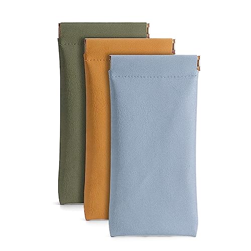 Ldirect 3 Pack Leather Eyeglasses Cases...