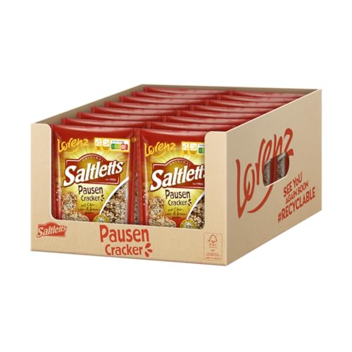LORENZ | Saltletts Pausen Cracker | 16 x 100 g | vegan