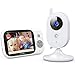 Victure Baby Monitor,Video Baby Monitor with Camera and 2 Way Audio,Infrared Night Vision 3.2" LCD Screen 2.4GHz Wireless Transmission Temperature Sensor Auto Wake-up VOX Mode 8 Lullabies Long Range