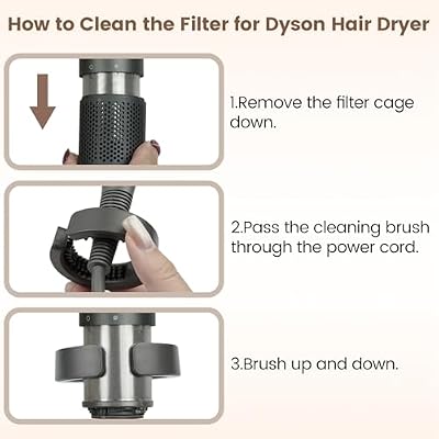 Filter Cleaning Brush Replacement for Dyson Airwrap HS01 HS05 HS08, Part NO. 969760-01