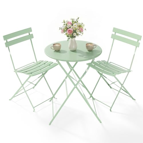 Clevich Bistro Set Balkonmöbel 3-teilig, faltbar Test: Stilvoller ...