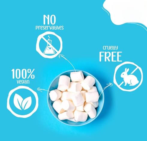 Image of Marshmallows Pure Veg (100 Pieces) Strawberry Vanilla Flavour Pink White Marshmallow Candy Soft And Tasty Candy Perfect For Kids Adults - 160gm